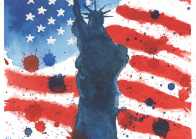 Patriotic Statue of Liberty