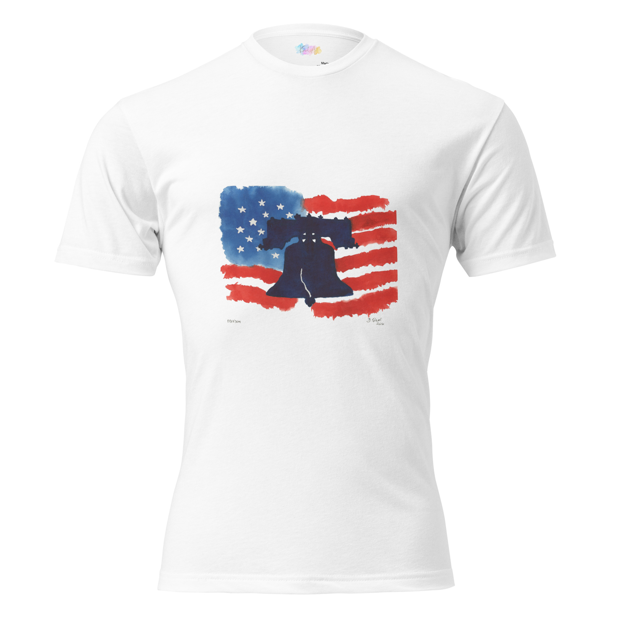 Patriotic Liberty Bell Unisex Fitted T-Shirt - Image 10