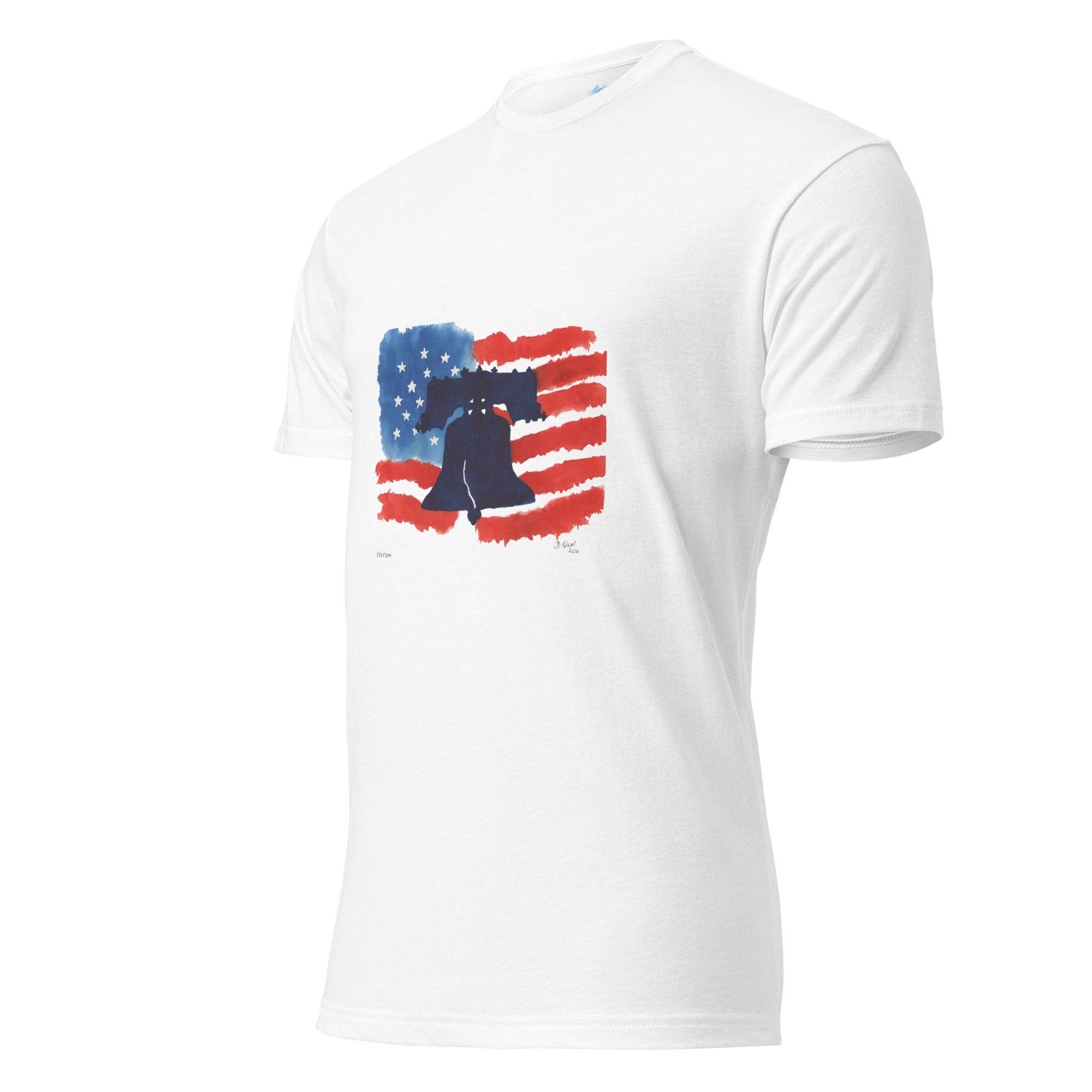 Patriotic Liberty Bell Unisex Fitted T-Shirt - Image 7