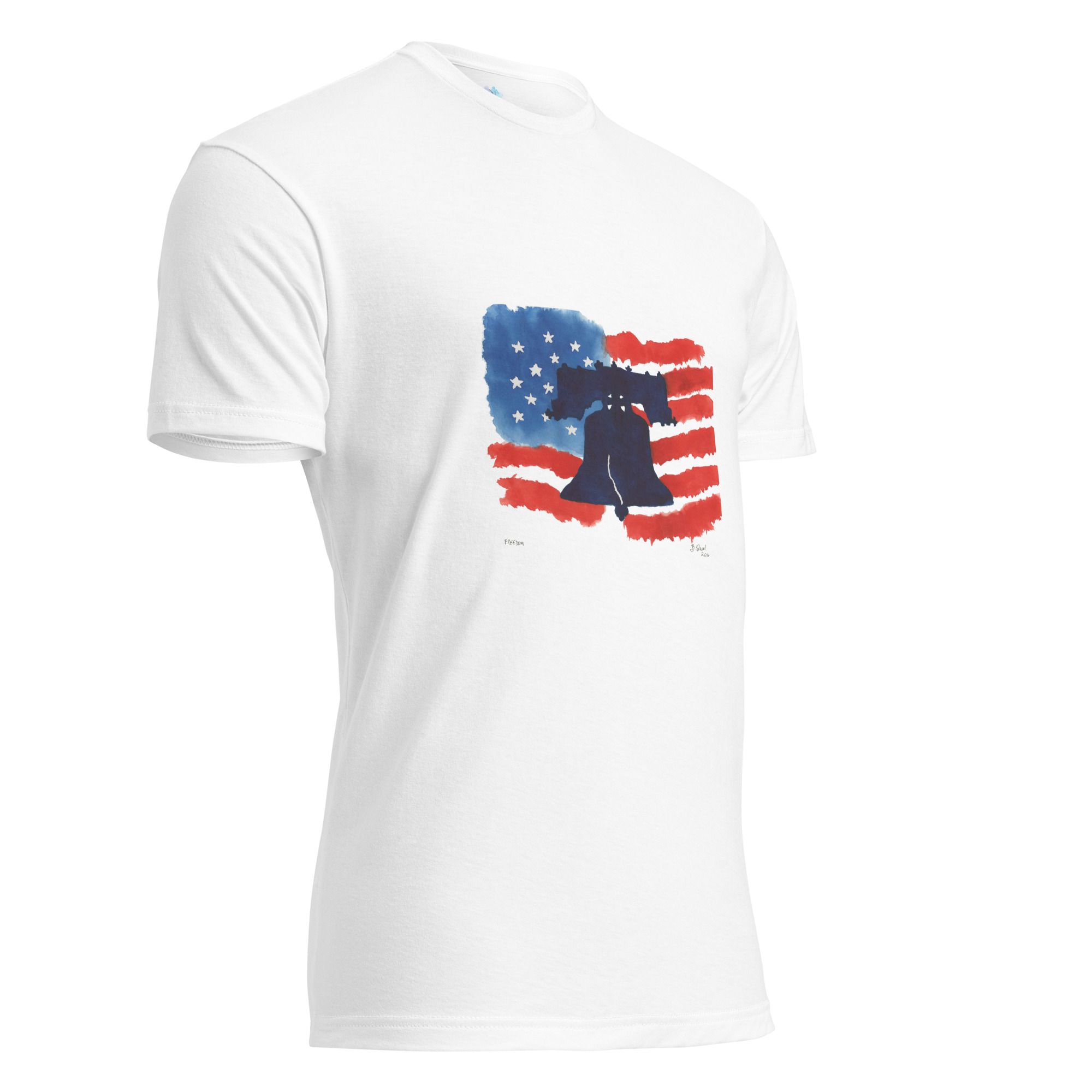 Patriotic Liberty Bell Unisex Fitted T-Shirt - Image 8